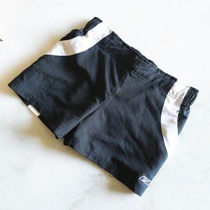 Reebok black & white athletic gym shorts with pockets, size small